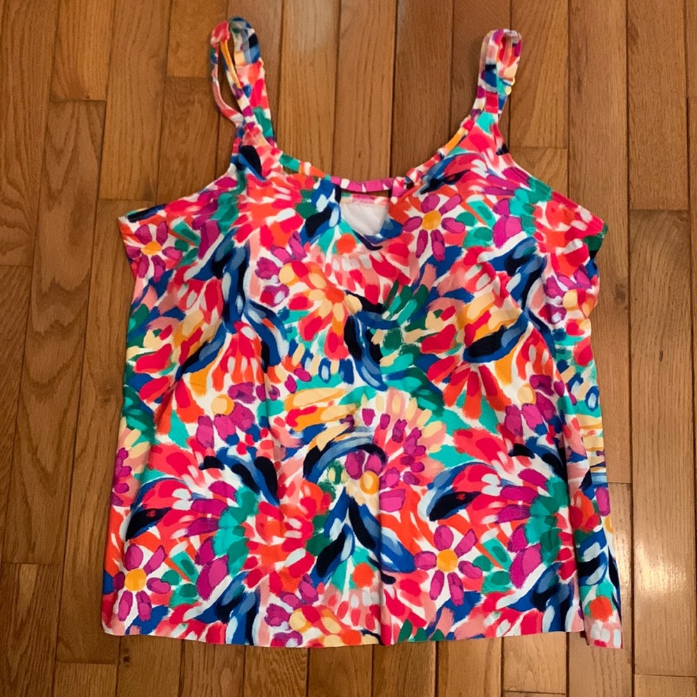 Sunsets Escape Tankini Top (Multi Color)